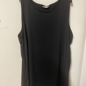 Jessica London Classic Black Tank Top / Swing Tunic